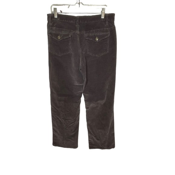 L.A. Blues Women's Corduroy Straight Leg Pants Size 16 Charcoal Gray - Picture 2 of 9
